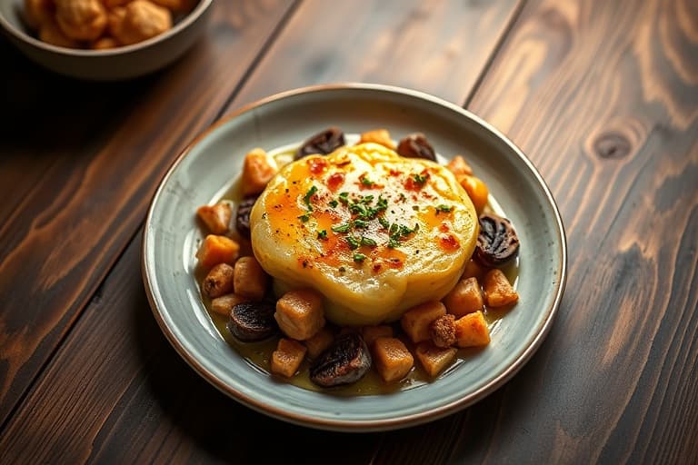 Potet- og porcini-gratin