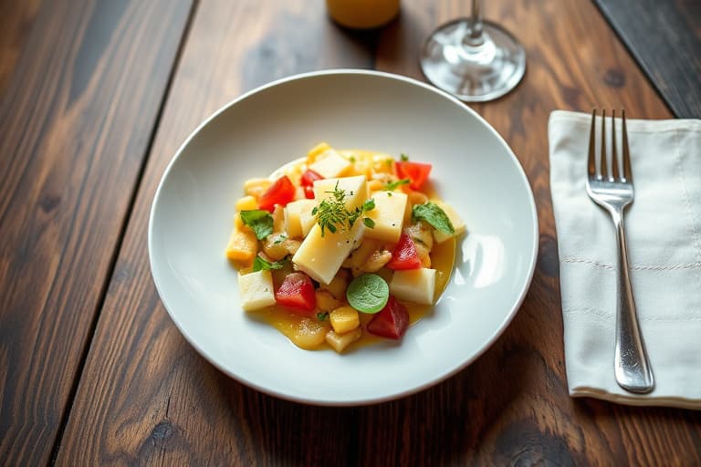 Nypotet-, kielbiskål- og Gruyère-salat