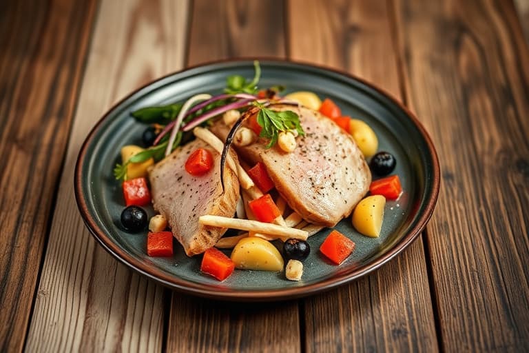 Røkt laks med fennikel- og gulrotsalat