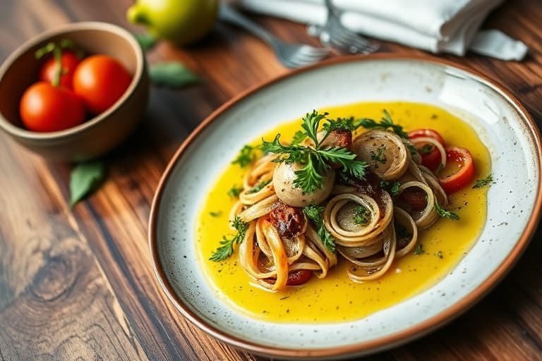 Romaine med sitronvinaigrette