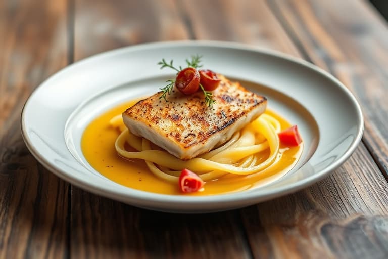 Sole Amandine med revet rosenkål