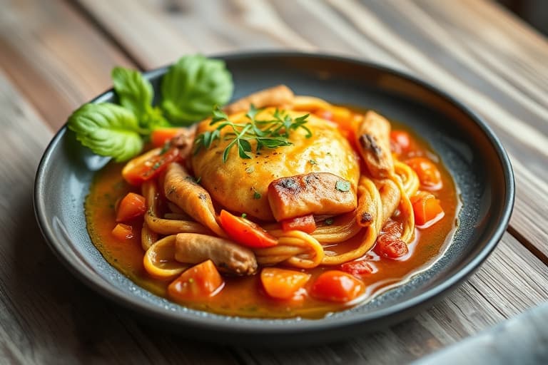 Tomat-ingefærgelé med skjellskytere