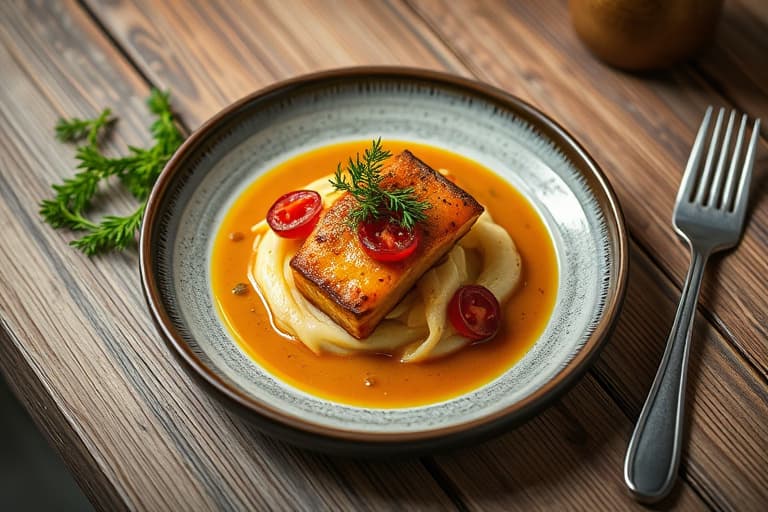 Potet- og smørbønnekaker med vårløk