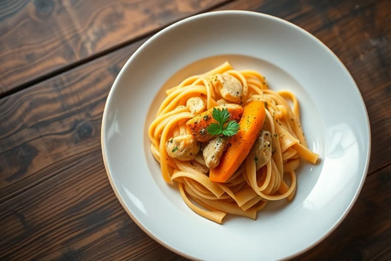 Penne med butternut- og salviesaus