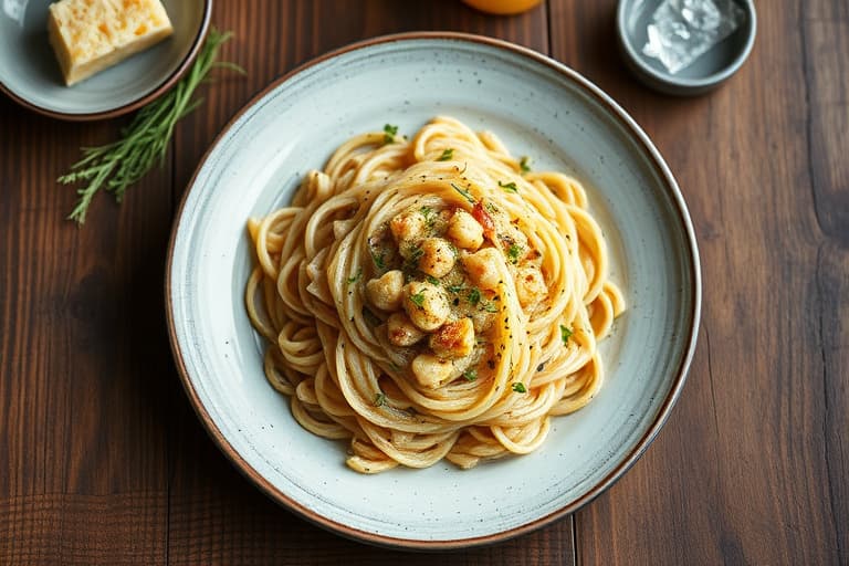 Orzo med kanelbrunt smør og persille