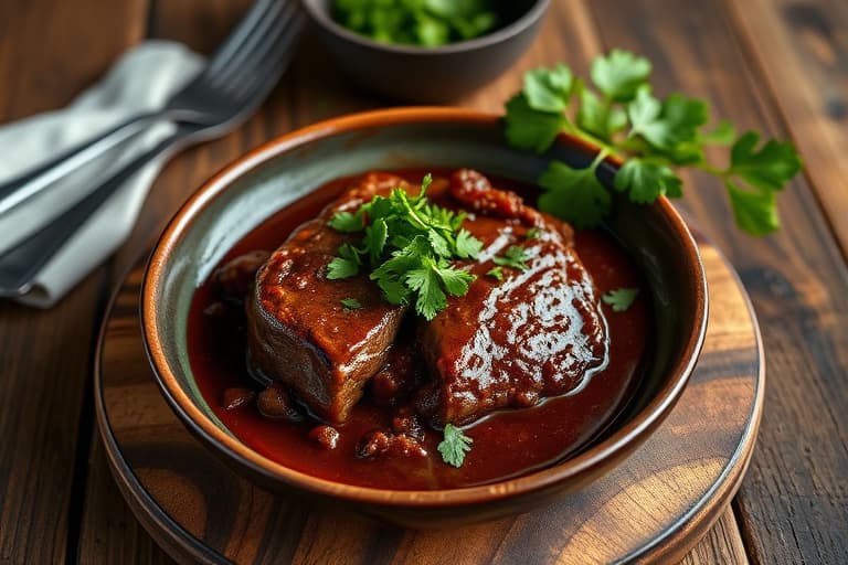 Steak Mole med koriander