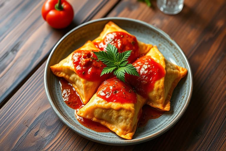 Potet-, paprika- og chorizo-empanadas