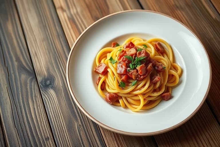 Orecchiette med pancetta og brokkoli