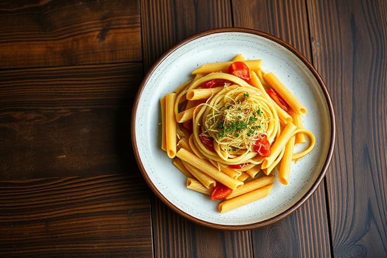 Penne med vodka og urtet kylling