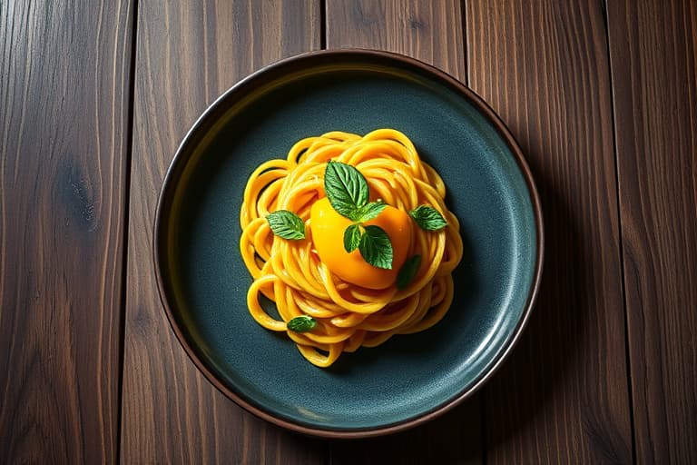 Skolestørret med mango og rekeravioli