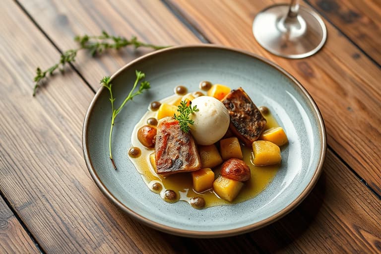 Potetstekte artisjokker med hvitvin og kapers