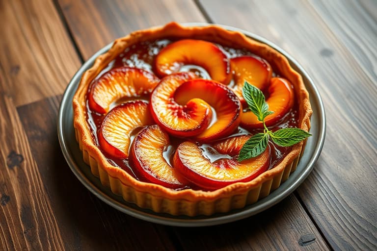 Peach Tarte Tatin