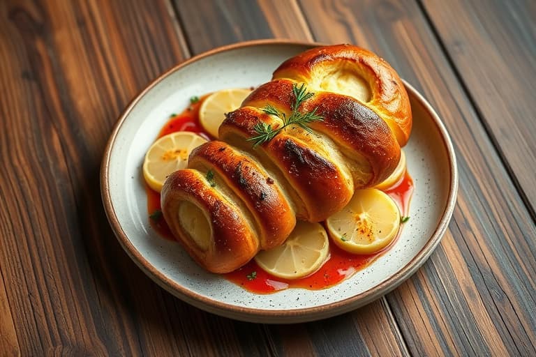 Søt honning og safran challah