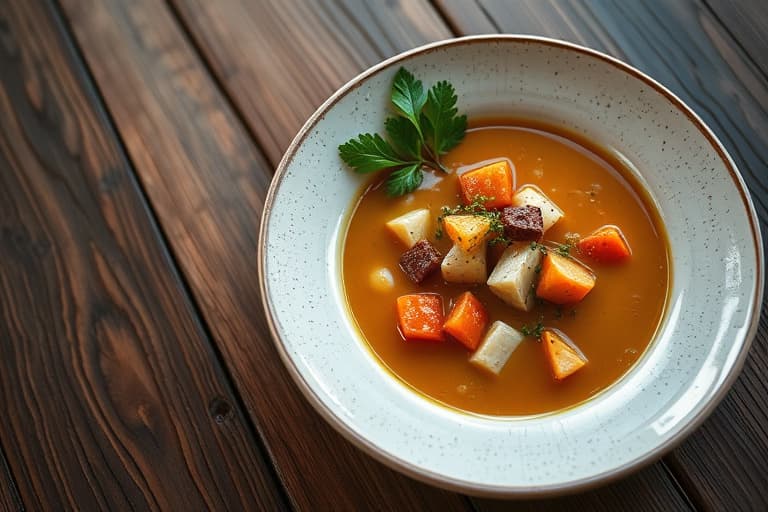 Wild Plum Café sin oksestekksuppe