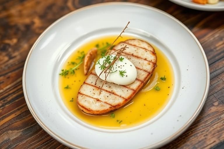 Østers med crème fraîche, sitron og estragon