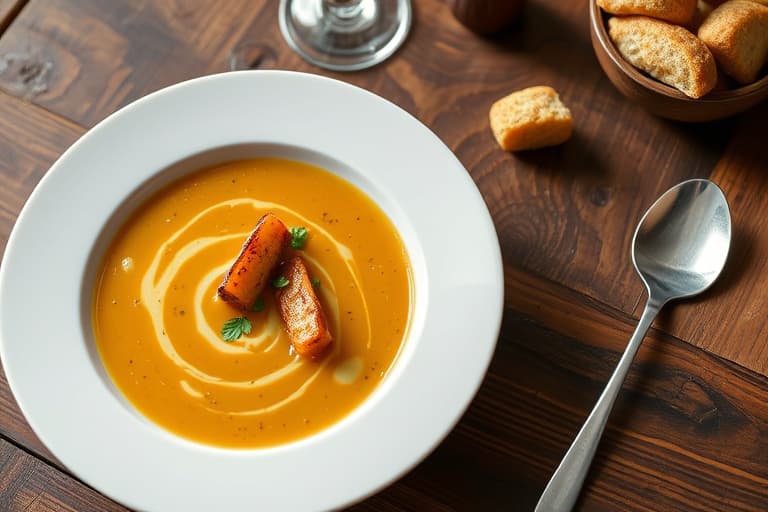 Butternut-karrésuppe