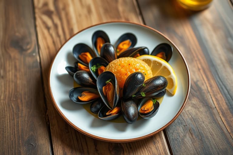 Sautéed mussels med øl og sitrongress