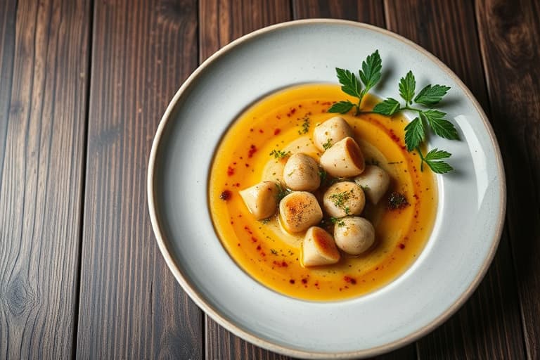 Kald eple- og karrésuppe med rødbeterebens.