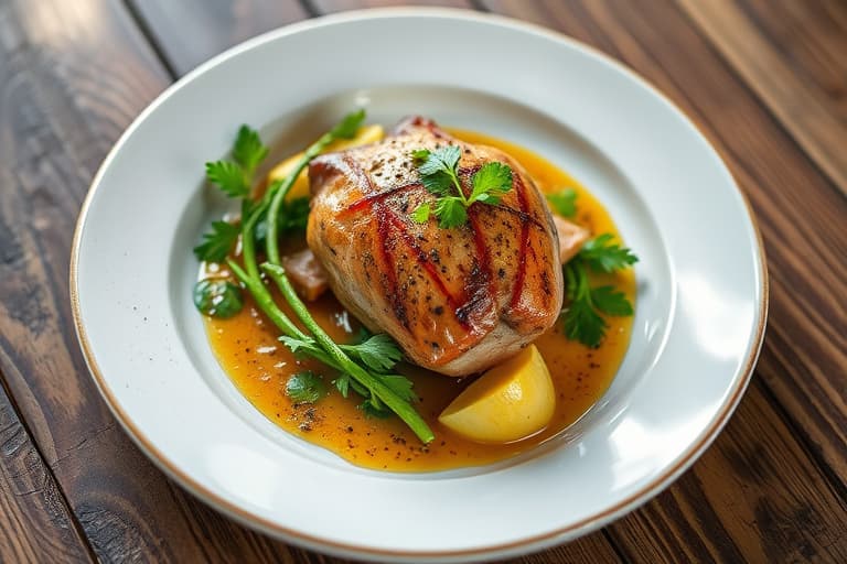 Cornish Game Hens fylt med kyllingleverpaté