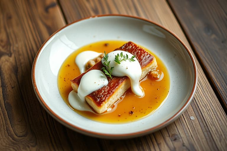 Ølmarinert kylling med gresskarpuré og yoghurtsris