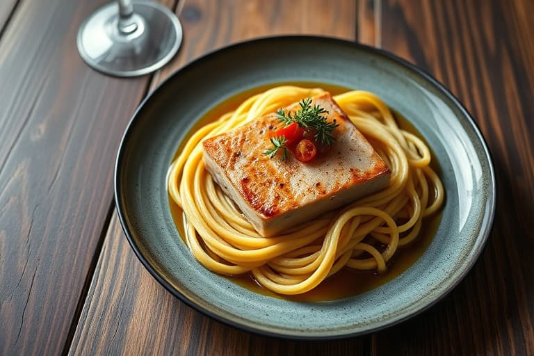 Havets kamskjell à la Nage med juliennegrønnsaker