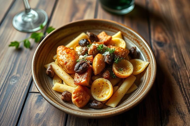 Brystet stekt steinbiter, smørstekt gresskarpuré, ricottagnocchi