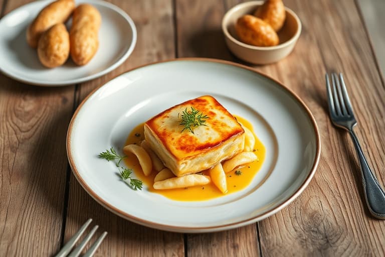 Geitostsufflé med timian