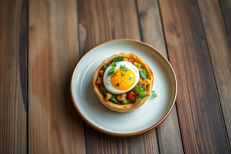 Karrésalat med egg i mini pitaer