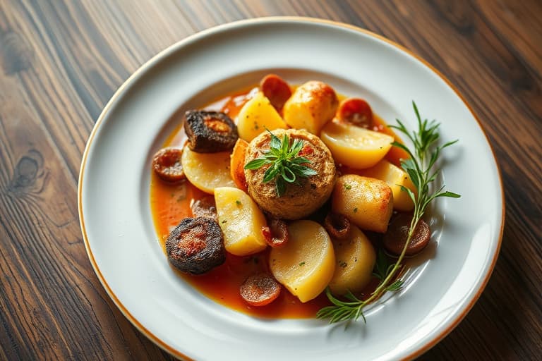 Røstede løk med Gruyère-krutonger