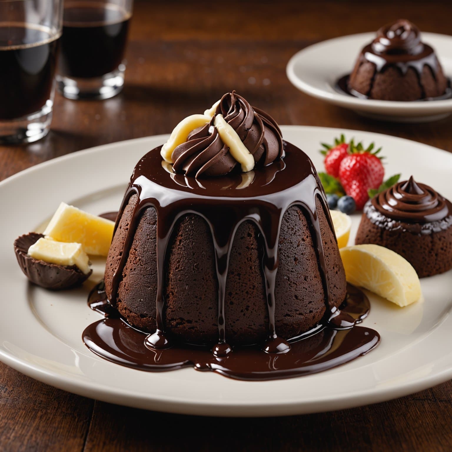 Ghirardelli® individuelle sjokoladekaker med flytende kjerne