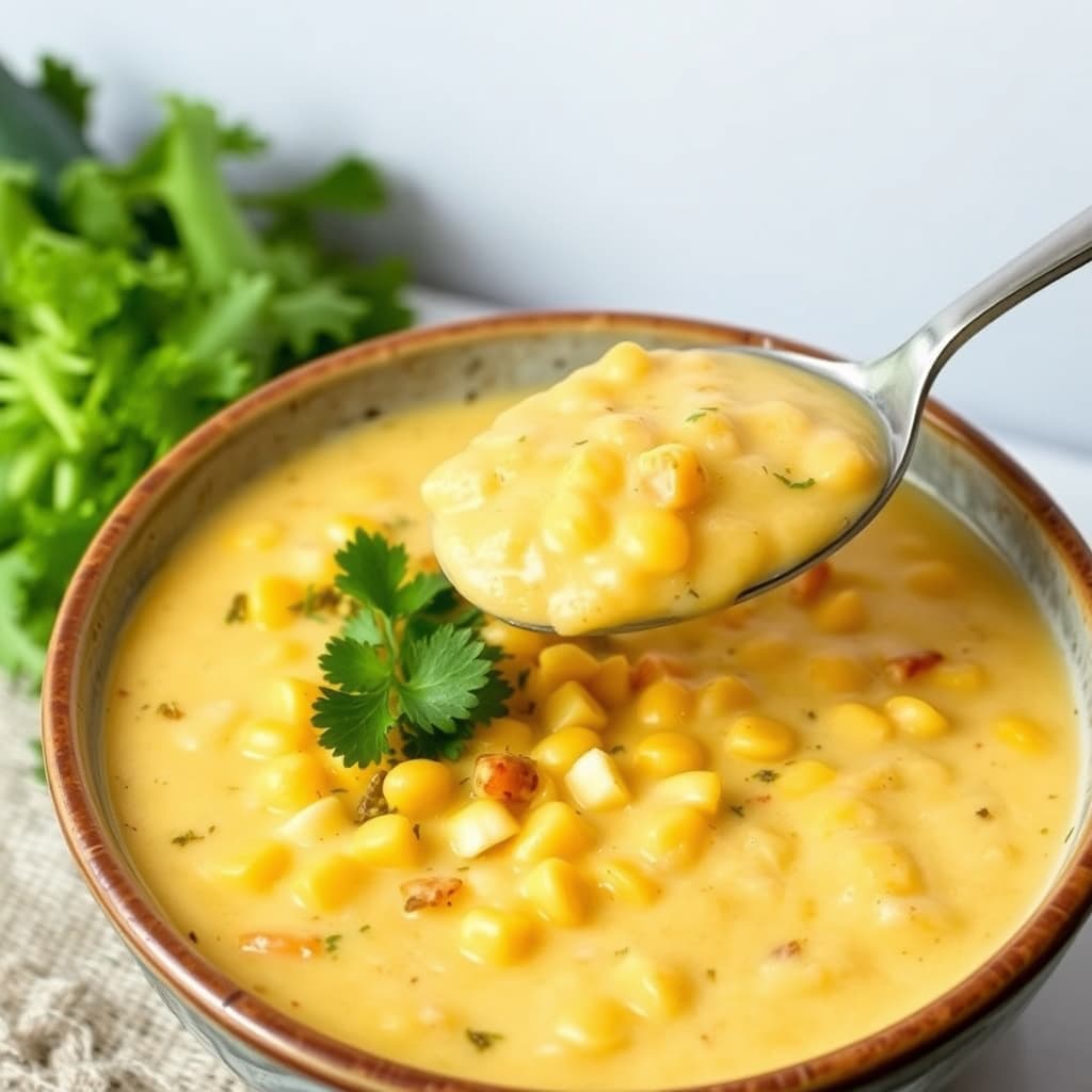 Ginas krydrede maiskrem.