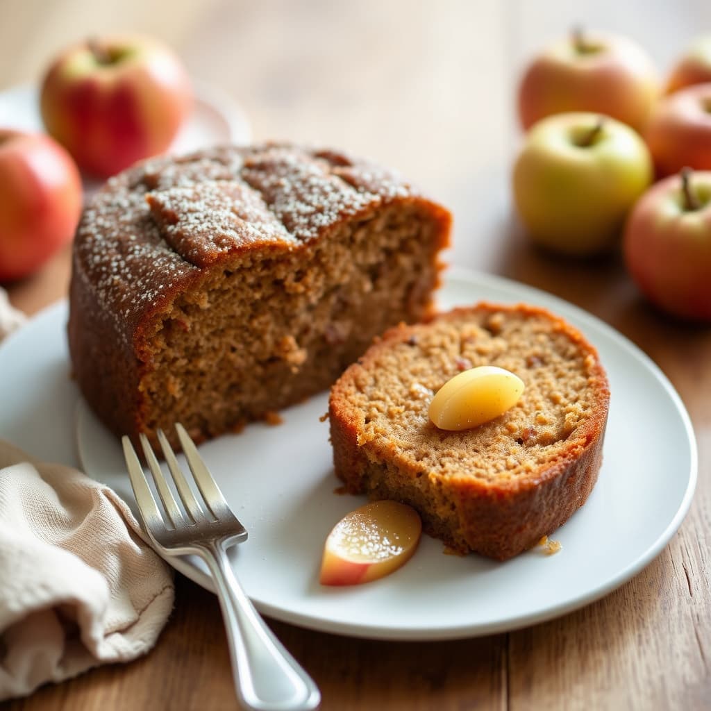 Ginger Spice Cake med sauterte epler