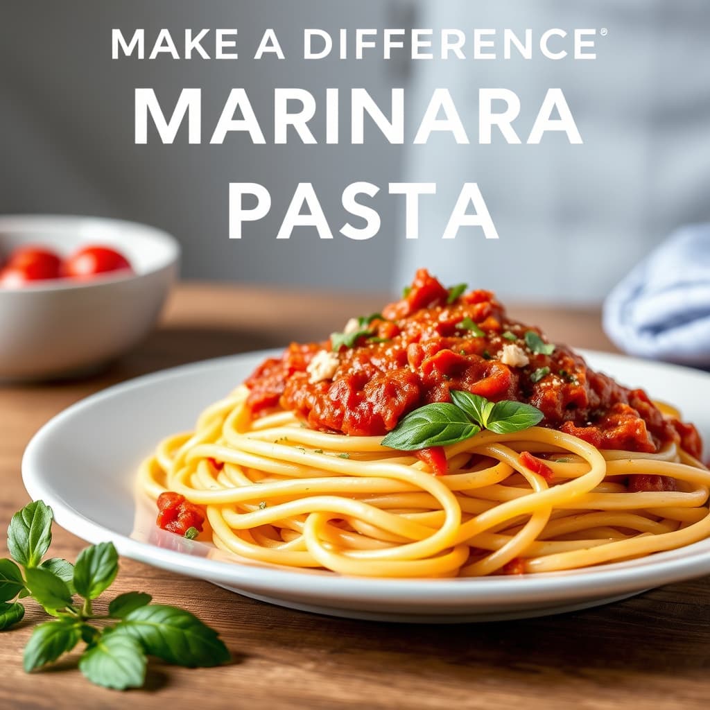 Gjør en forskjell Marinara og Pasta