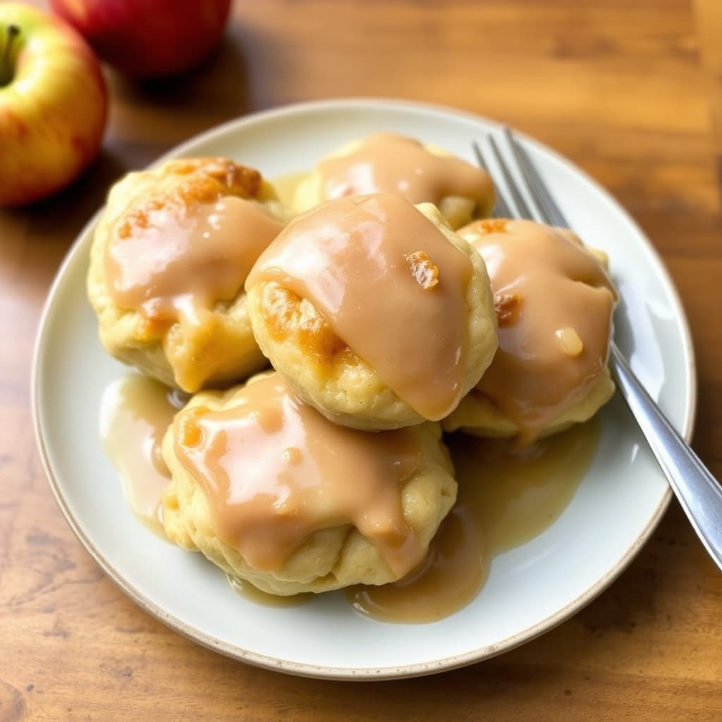 Glaserte eplepuddinger