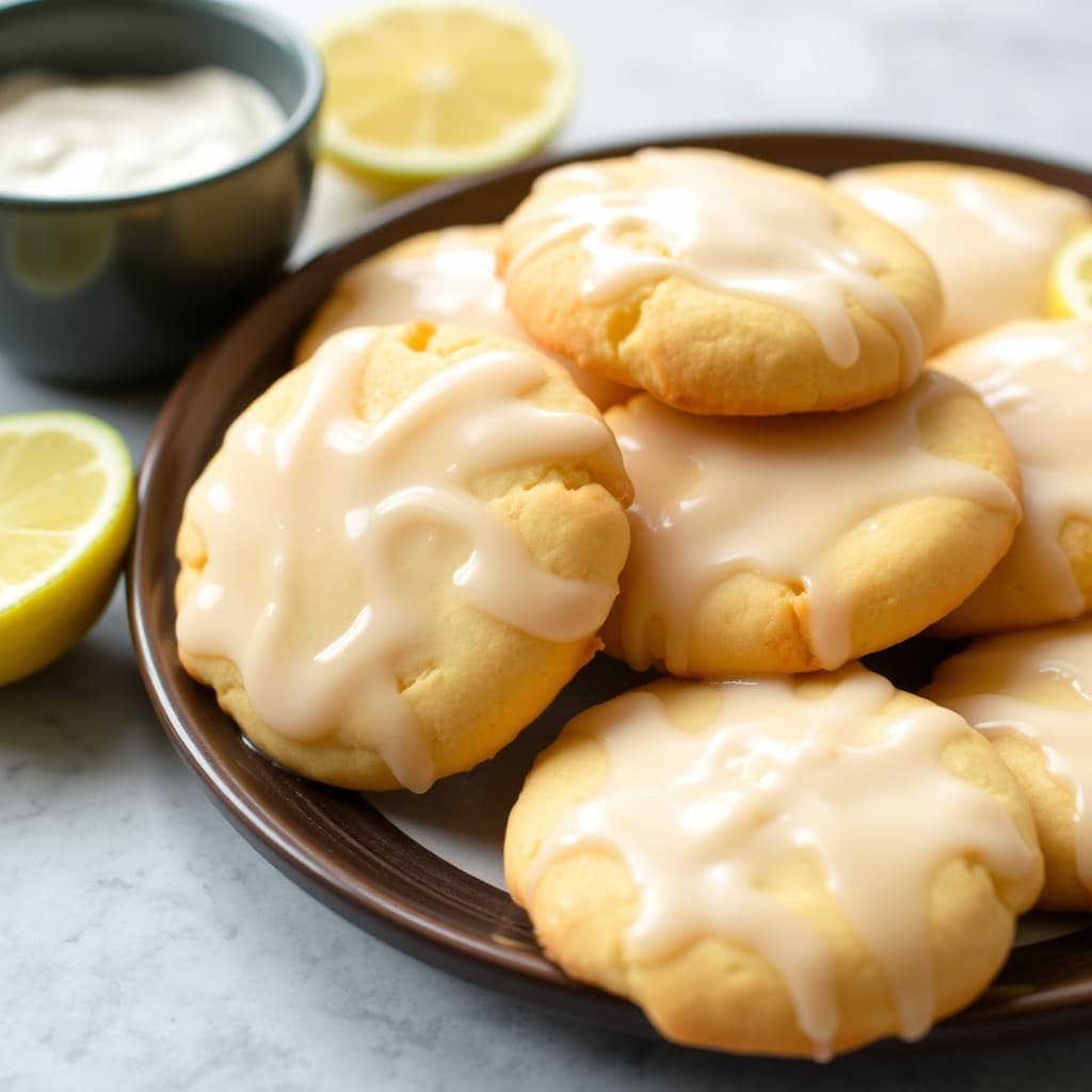 Glaserte Limoncello-kjeks