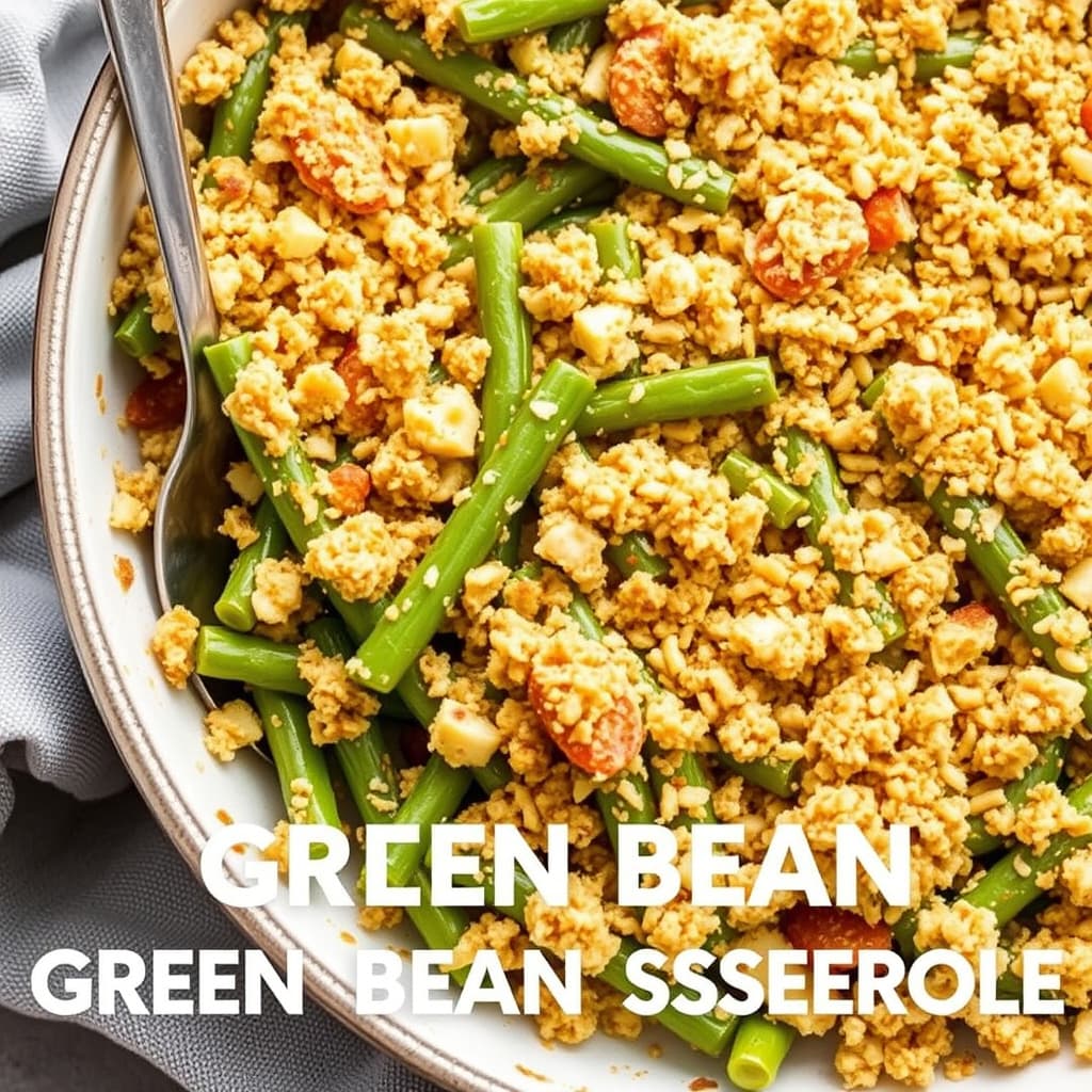 Glutenfri grønne bønner med Dijon-krumme