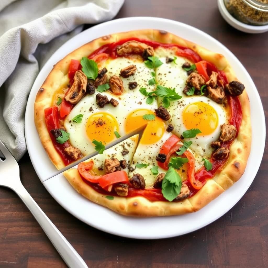 Glutenfri Jerk-kyllingfrokostpizza
