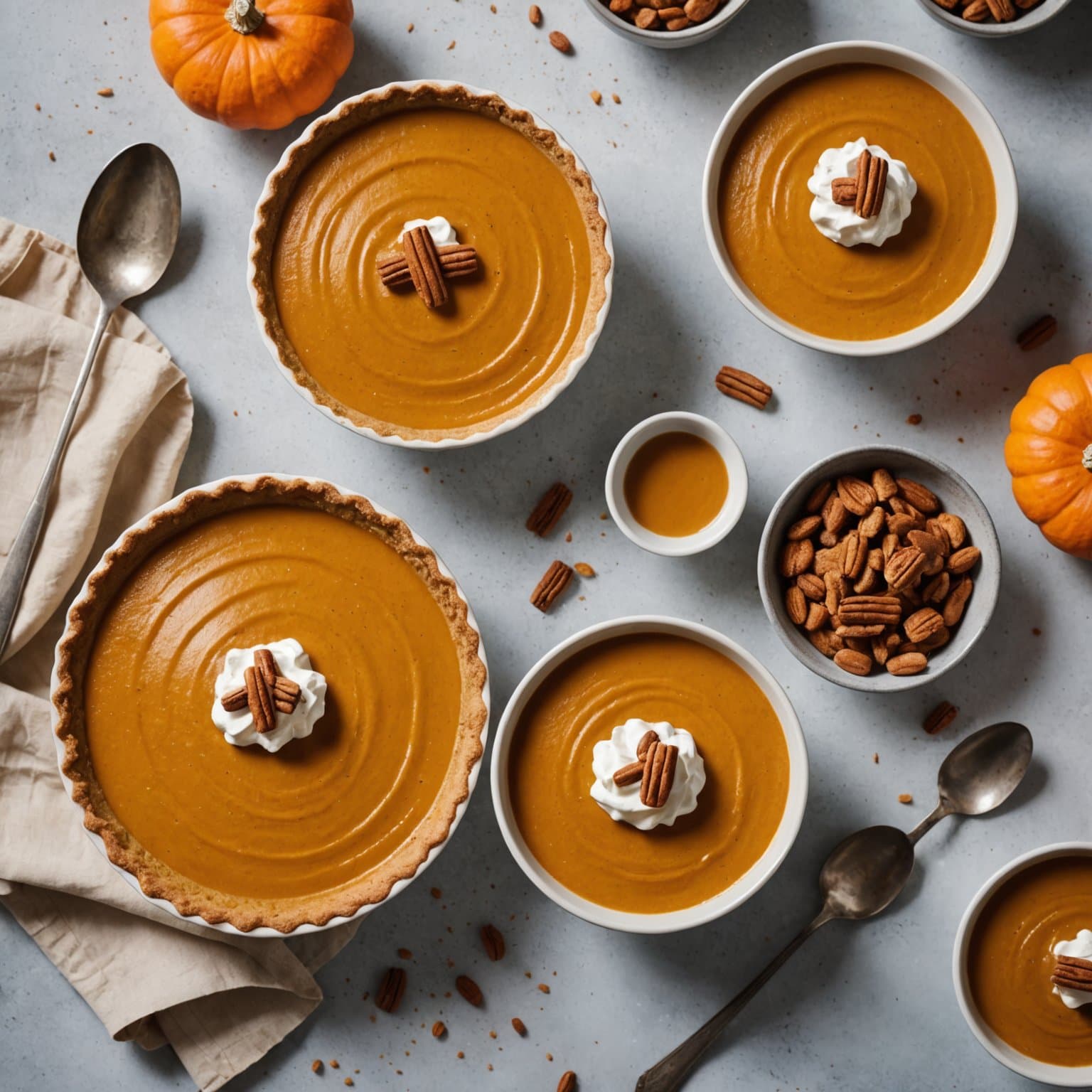 Glutenfri, laktosefri gresskarpai-kremetart