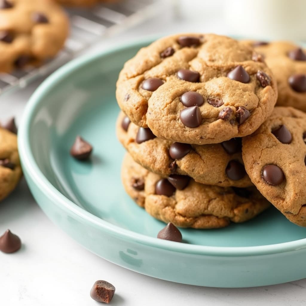 Glutenfrie dobbelt sjokoladekjeks med sjokoladeknapper