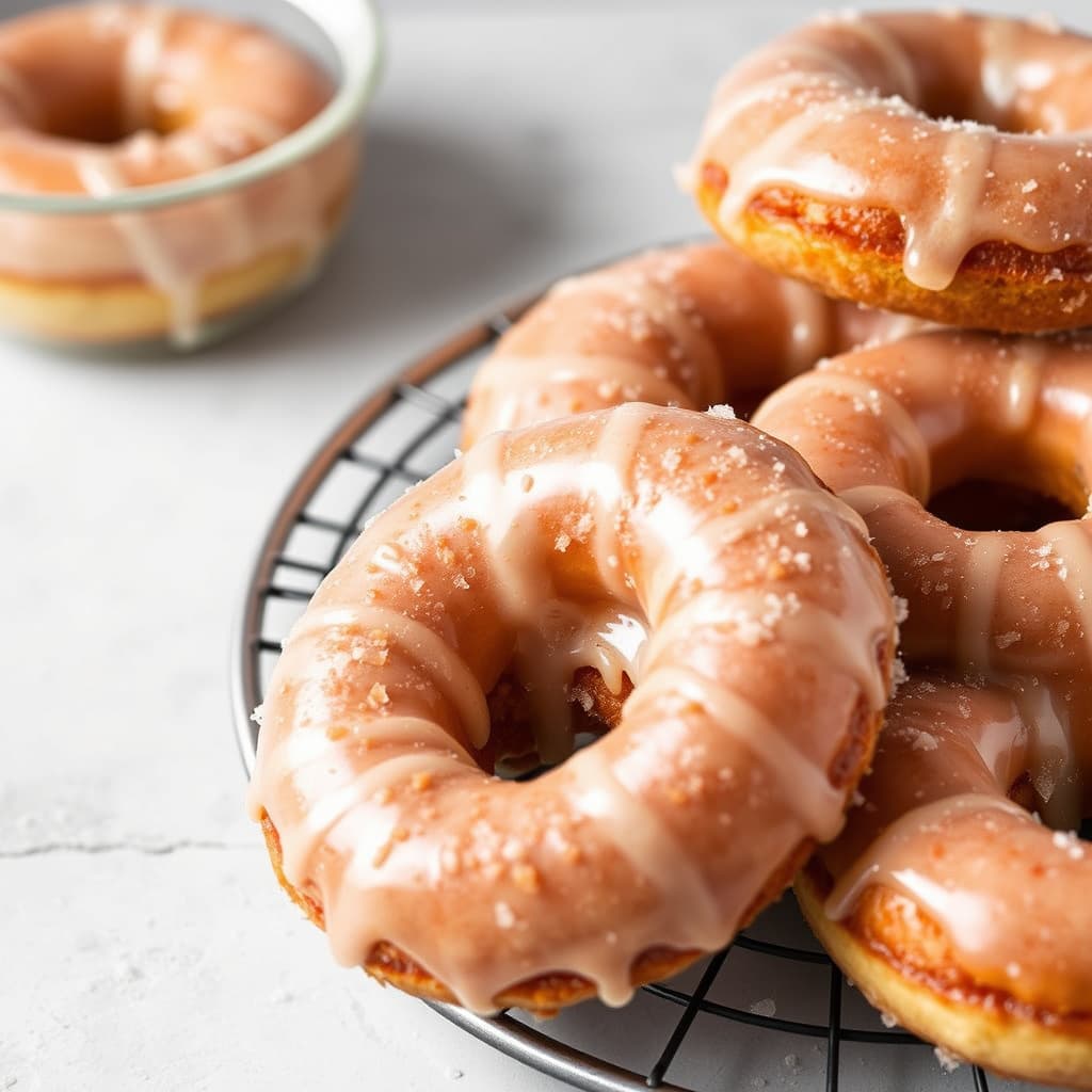 Glutenfrie sukker-glaserte smultringer