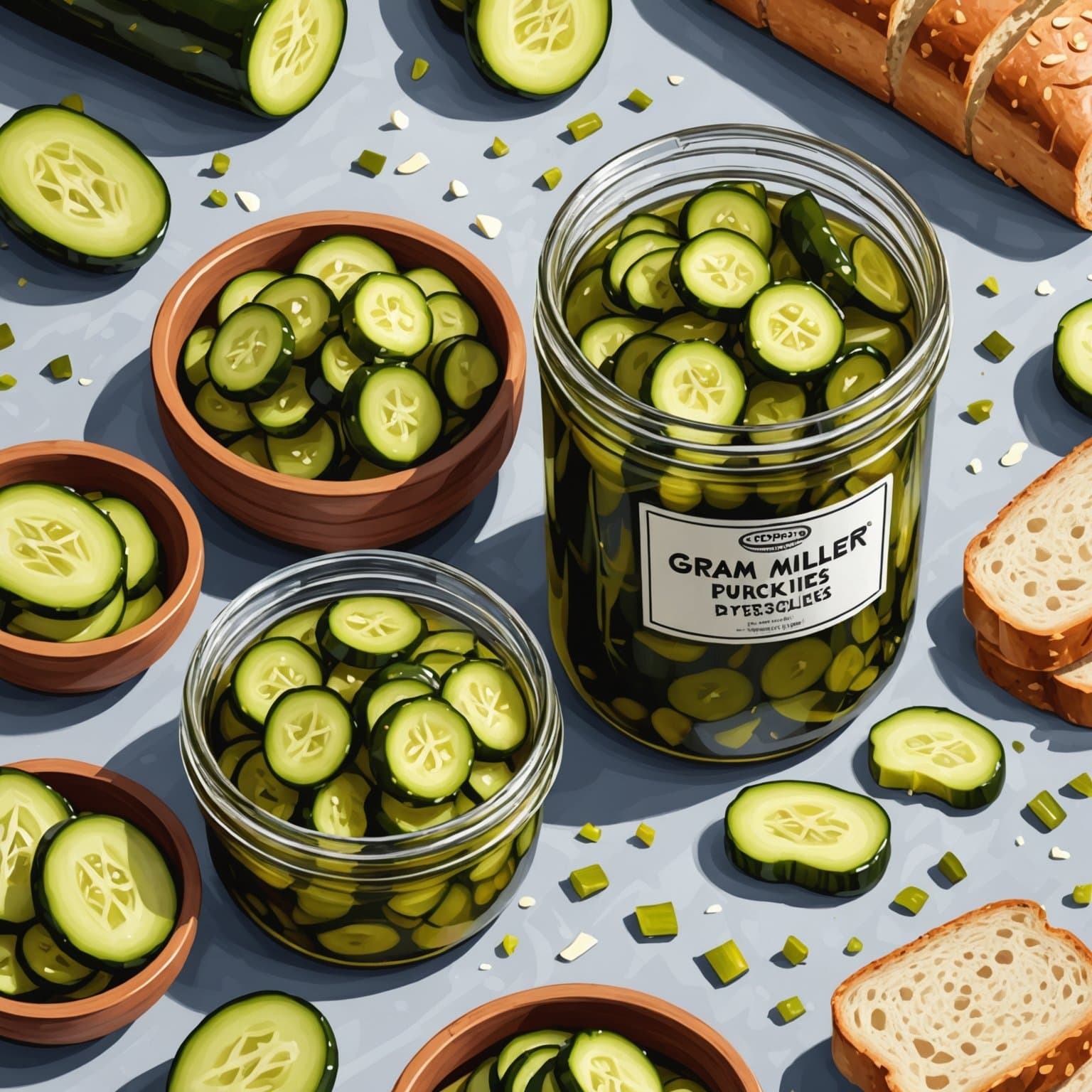 Gram Millers brød- og smørpickles