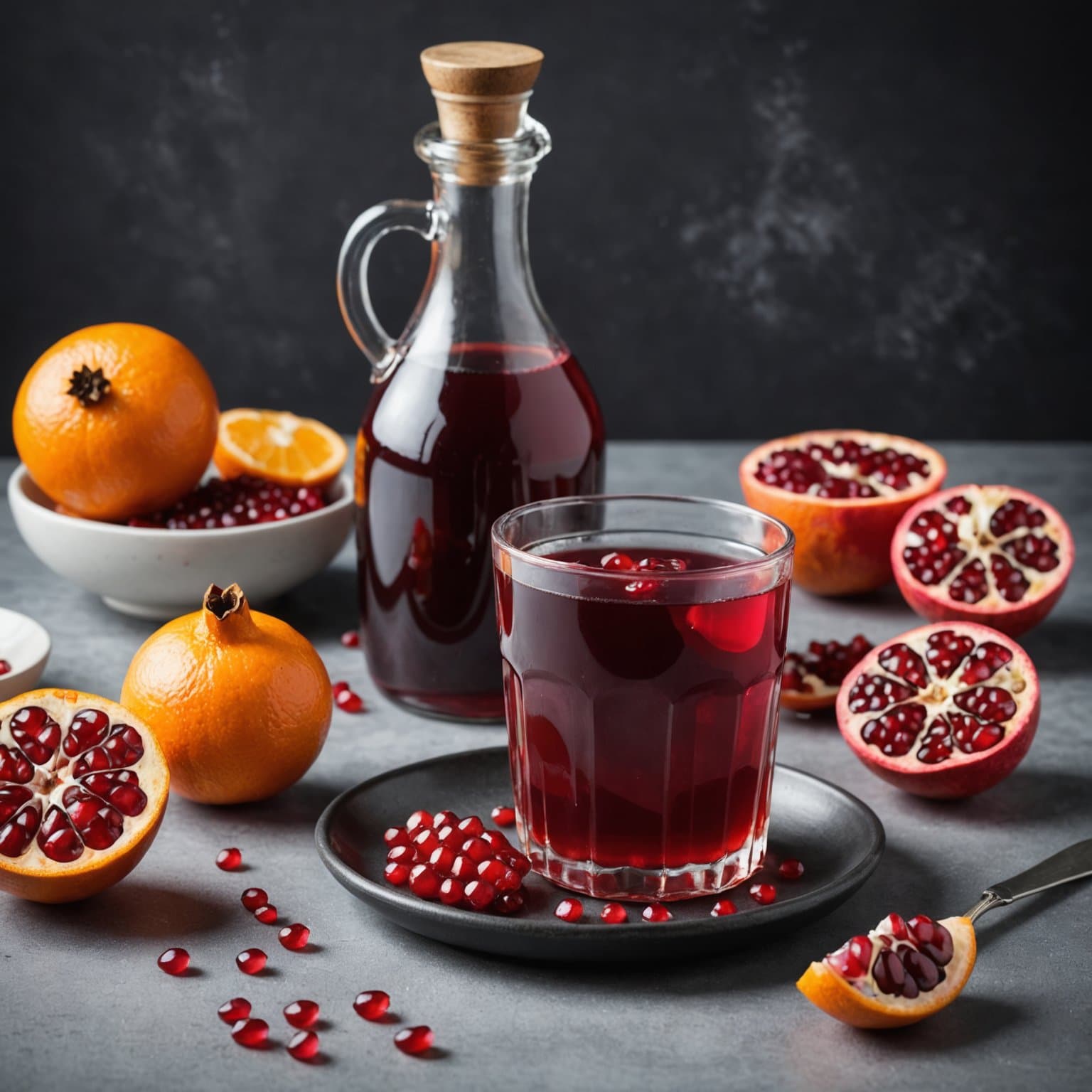 Granateple- og appelsinsirup