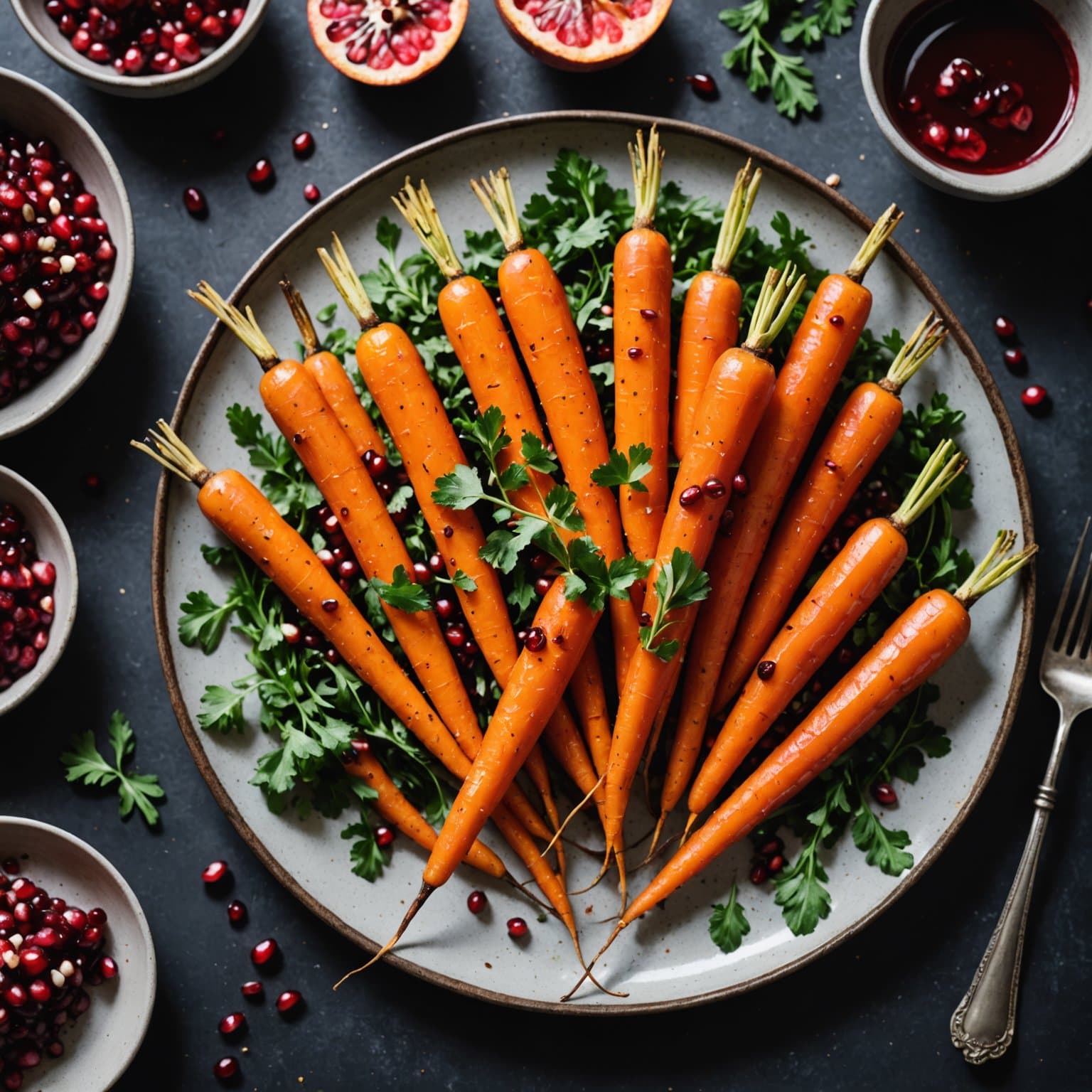 Granatepleglasert gulrot