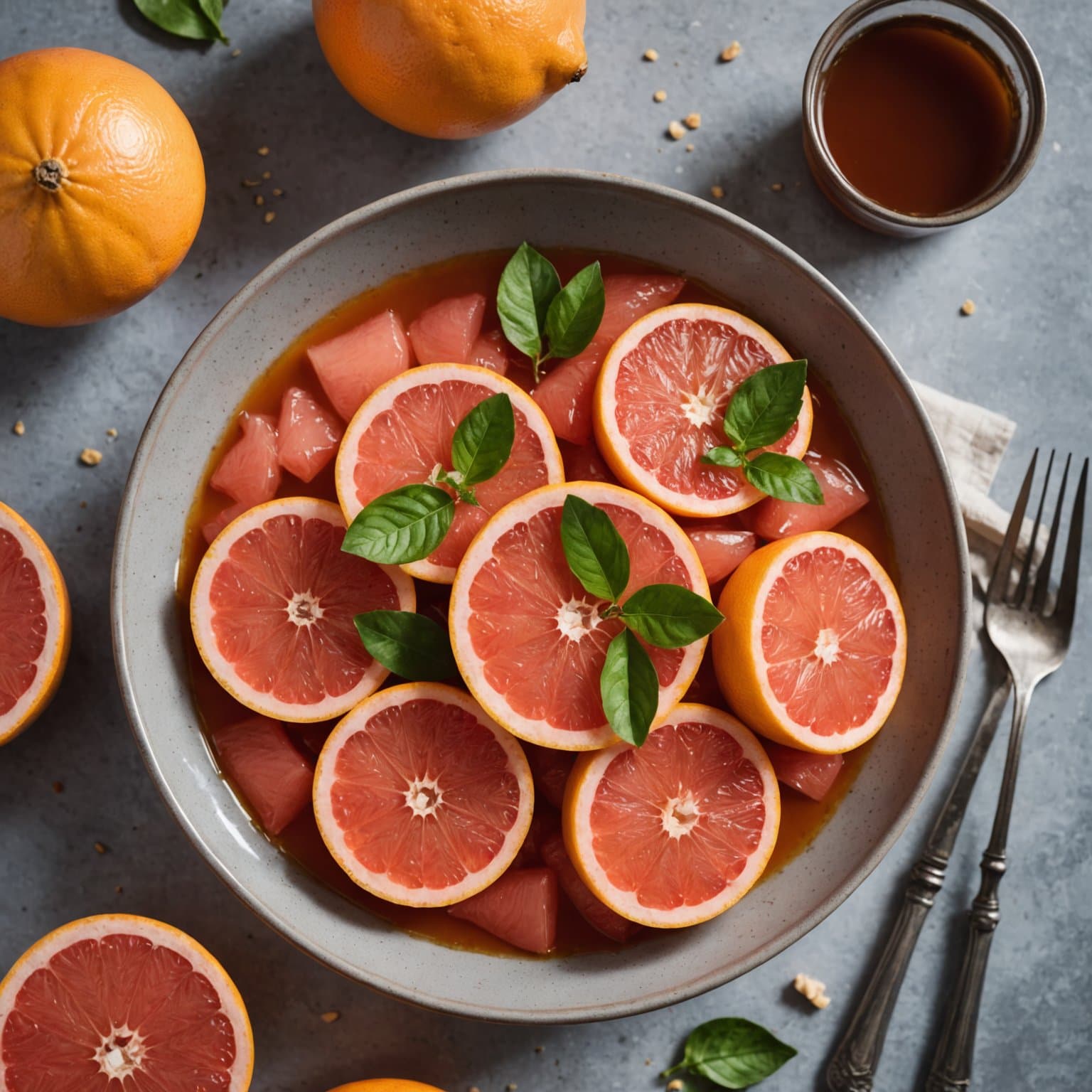 Grapefrukt- og ingefærdressing