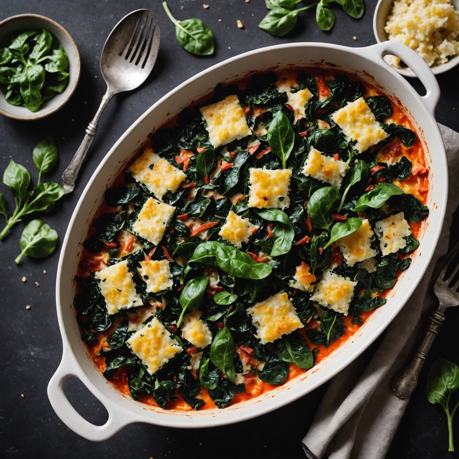 Gratinert sveitsesalat