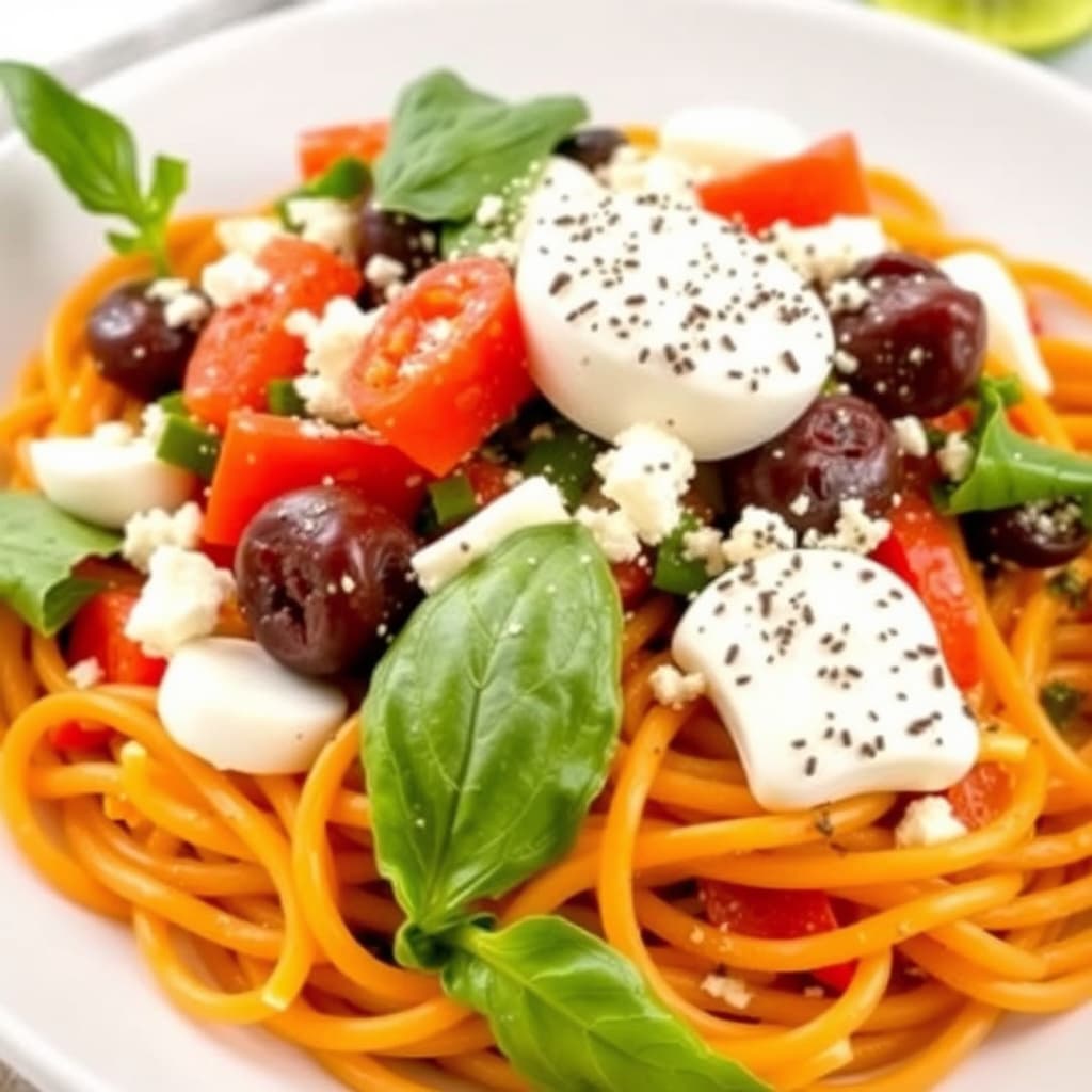 Gresk salat Søtpotetspaghetti