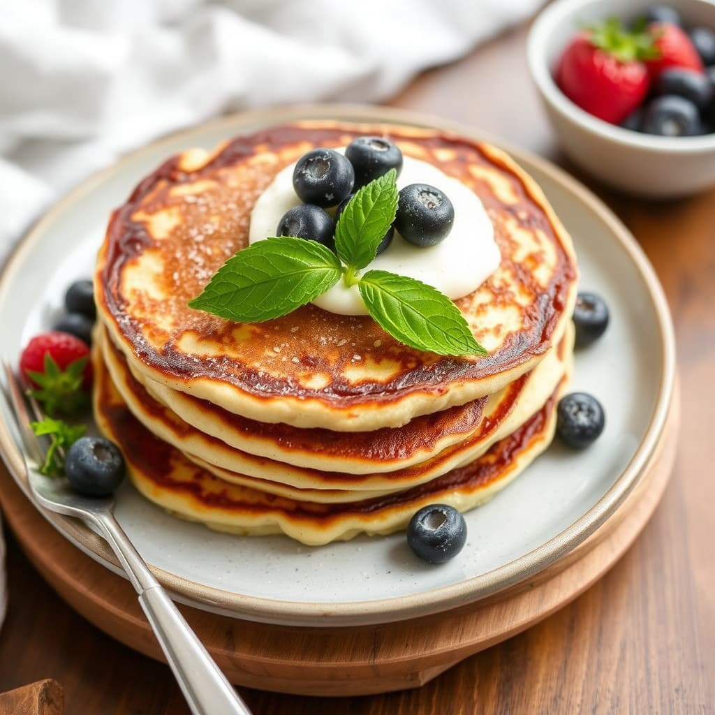 Greske yoghurtpannekaker