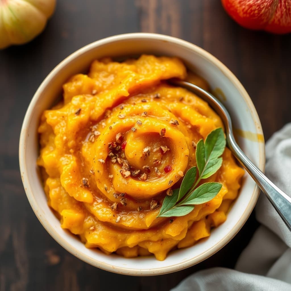 Gresskar- og eplemos