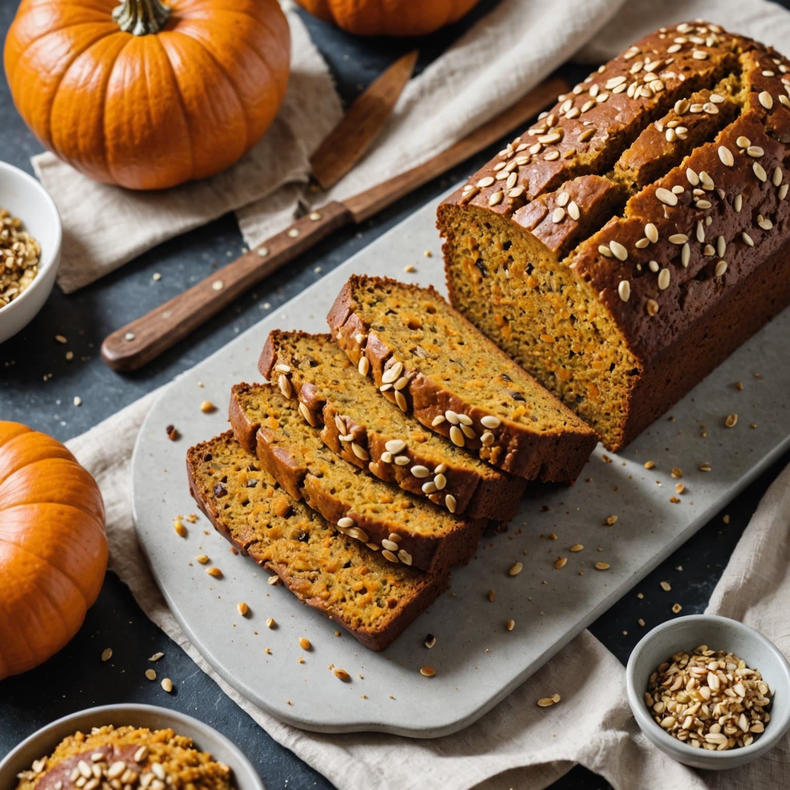 Gresskar-Quinoa-brød