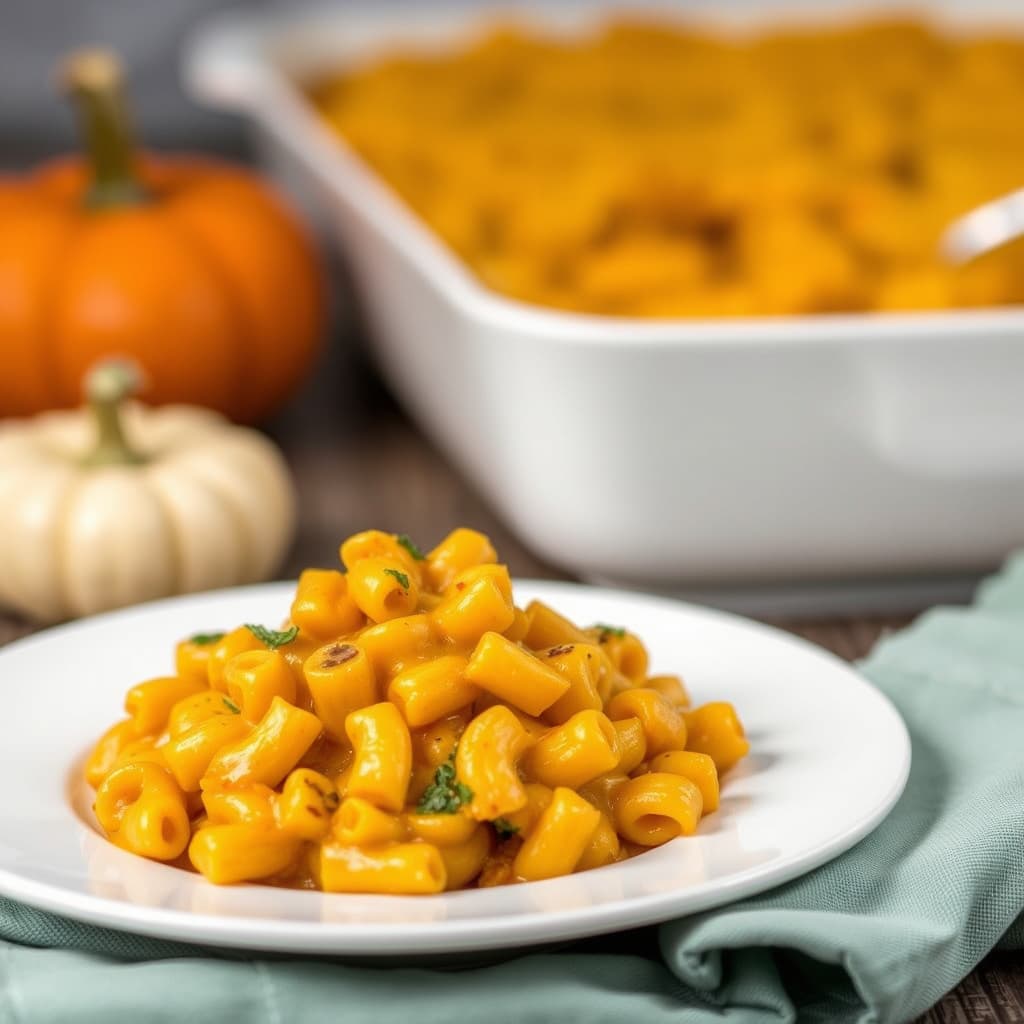 Gresskarmakaroni og ost